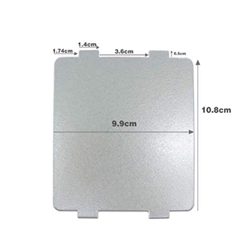 WuYan 10pcs Universal Microwave Ovens Sheets, Mica Plates for Galanz for Midea for Panasonic LG Magnetron Cap, 9.9cm*10.8cm Thicken