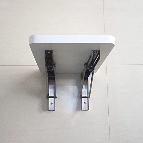 SKOAJAS Wall Table Folding for Kitchen, Breakfast Bar Table, Compact Small Space Dining Table Computer Desk Workstation Wall Mounted Drop Leaf De