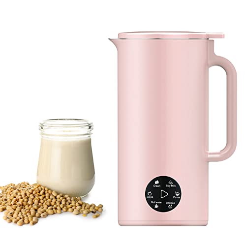 Irishom Soymilk Maker for One Person, 350mL Juicer Soy Milk Machine, Multi Cooker Mixer for Rice Cereal Boiling Water, UK Plug