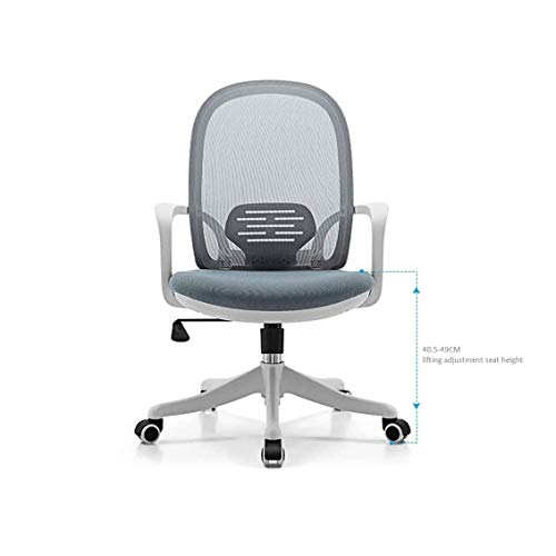 LXXSH 2020 design All mesh full Fabric multifunctional comfortable Ergonomic Office Chair (Color : Argento)