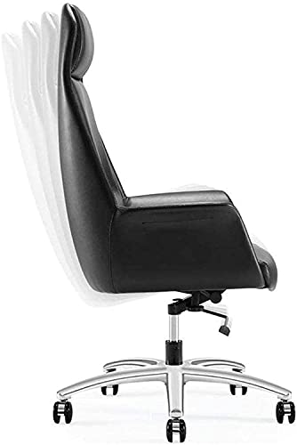 HJW Ergonomic Office Chair Leather Home Computer Chair Office Chair Modern Minimalist Lifting Rotation Armchair,124X74X74Cm