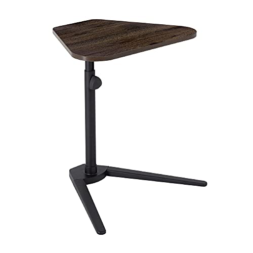 MAHARA Tilting Laptop Stand Foldable Desk Black - Height Adjustable Desk (from 58cm - 69cm) for Laptops - Portable & Lightweight Fold Up Table W4