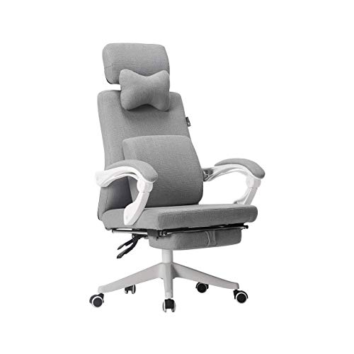 WALNUT Desk Chair, Mordern Comfort Swivel Fabric Home Office Task Chair with Arms and Adjustable Height Suitable for Computer Working and Meeting