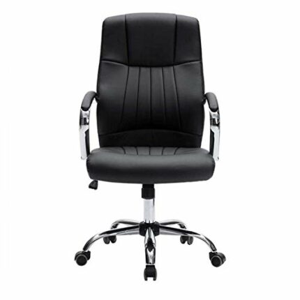 ZXNRTU Relax Comfortably Safe Office Chair Leather Executive Chair Office Chair, 360 Degree Swivel Computer Chair with Thick Padded Armrest for H