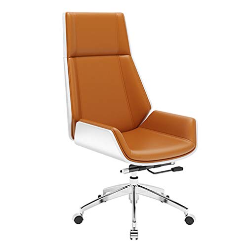 office chair gaming chair computer chair Ergonomic Office Chair High Back, Wooden and PU Leather Seat Adjustable Height Computer Desk Chair for H