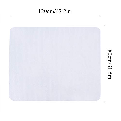 PVC Floor Mat Protector, Non Slip Home/Office Chair Mat Protector Transparent Chair Mat for Hard Floors(90*120)