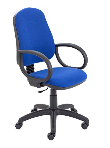 Office Hippo High Back Swivel Desk Chair, Ergonomic Home & Office Chair With Height Adjustable Seat & Backrest, Fixed Arms For Extra Comfort, Com
