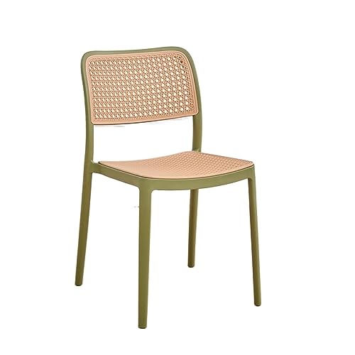 LEIGE Plastic Chair Waiting Backrest Furniture Dining Chairs Comfortable Minimalist Adults Relaxing Chair (Color : Argento, Size : Light Grey)