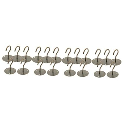 PRETYZOOM 4 Sets Plant Hook Wall Hooks for Hanging Plants Adhesive Ceiling Hooks Ceiling Plate Hook Wall Mount Lanterns Hanger Ceiling Wall Mount