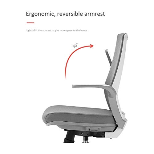 WALNUT Drafting Chai Reception Desk Chair Flip Up Arm Drafting Chair in Black Computer Chair Home Chair Student Chair Writing Chair Office Chair