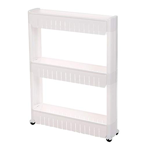 JYXSHELFA Home Shelves, Three Tiers Storage Cart,Suitable For Many Places Kitchen Living Room Bathroom Office Organizers Storage Rack,Storage Rac