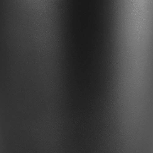 mDesign Metal Wastepaper Bin — Compact Metal Bathroom Bin — Round-Shaped Rubbish Basket for Home and Office — Dark Grey