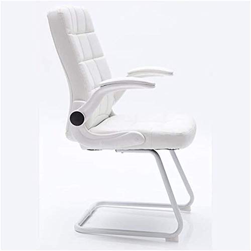 XJWWW-URG Office Work Chair, Leather Bow Back Office Chair, Leather Chair for Office and Home URG