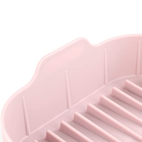 Air Fryer Silicone Pot, 8 inch Air Fryers Oven Basket Replacement for Paper Liners Easy Cleaning Air Fryer Pan with Heat-Proof Gloves for 6.5 QT