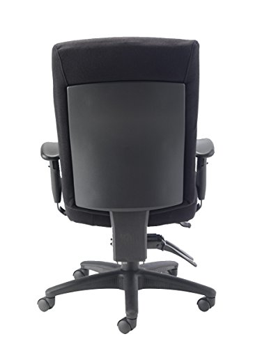 Office Hippo Professional 24 High Back Office Chair, 150 kg Weight Tolerance, 2D Arms, Asynchro Mechanism, Ratchet Back, Fabric, Black