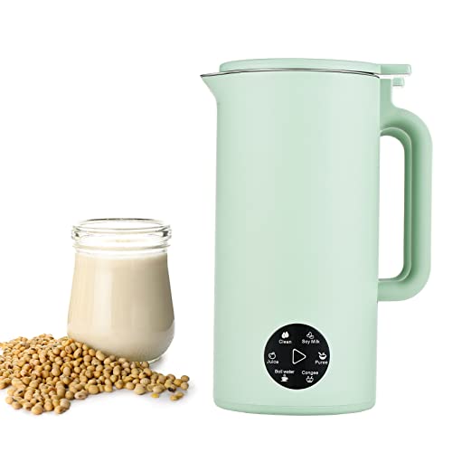 Irishom Soymilk Maker for One Person, 350mL Juicer Soy Milk Machine, Multi Cooker Mixer for Rice Cereal Boiling Water, UK Plug