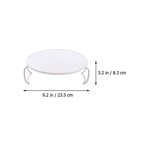 Cabilock 2pcs Microwave Plate Stacker Grill Rack Microwave Tray Plastic Baking Oven Tray Microwave Rack for Bacon Frozen Snacks Cooking Supplies