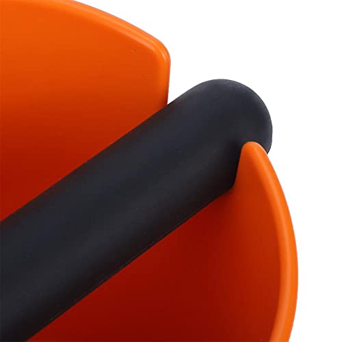 Coffee Grounds Knock Box, Coffee Knock Box Household Detachable Knock Bar Anti‑ Slip Coffee Grind Dump Bin for Coffee Shop Orange