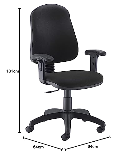 Office Hippo High Back Swivel Desk Chair, Ergonomic Home & Office Chair With Height Adjustable Seat, Arms & Backrest For Extra Comfort, Computer