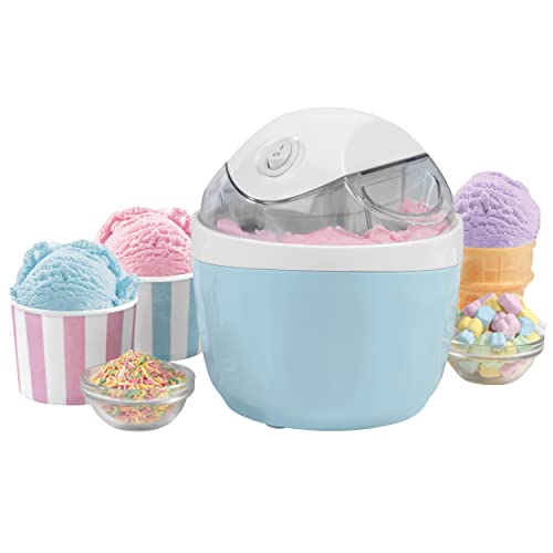 Giles & Posner EK5014GSBL Ice Cream Maker - Electric Frozen Yoghurt Sorbet Churner, 500ml Quick Freeze Bowl, Home-Made Ice Cream In 30 Minutes, D