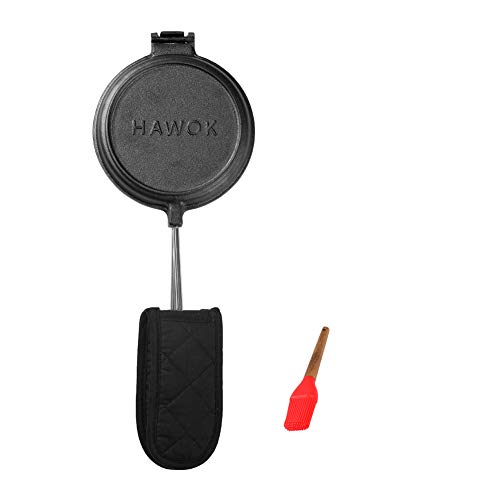 HAWOK Cast Iron Waffle Iron Waffle Maker
