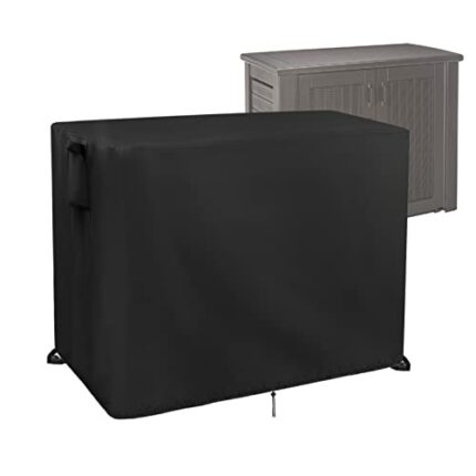 Guisong Outdoor Storage Cabinet Cover, Waterproof& Dustproof Cover for Rubbermaid Storage Cabinet, Protective Cover for Patio Storage Shed