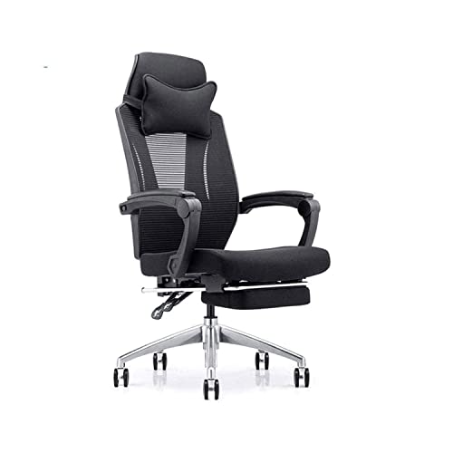 n/a Home Reclining Office Chair Capacity Ergonomic Computer Mesh Recliner Executive Swivel Office Desk Chair Task Chair (Color : White)