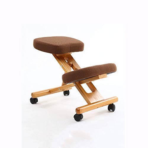 office chair gaming chair computer chair Ergonomic Kneeling Chair With Caster Stool Wood Office Posture Support Furniture Ergonomic Wooden Chair