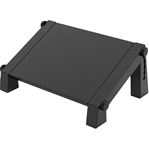 N / B Adjustable Footrest, Ergonomic Desk Footrest, with 6 Adjustable Heights,30° Adjustable Angle of Inclination,Relieve Leg, Knee and Back Pain