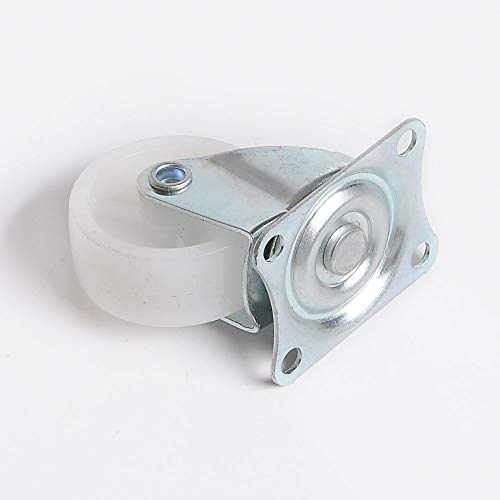 MU Swivel Castor Wheels Pp Heavy Duty Castors for Small Home Office Furniture Industrial Work Cart Separately,2" Plates Stem