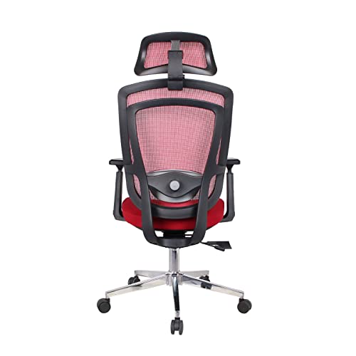 Premium Ergonomic Office Chair with Adjustable Headrest/Lumbar Support, Breathable Mesh Back & Heavy Duty Design - Ideal for Computer Desks, Bedr