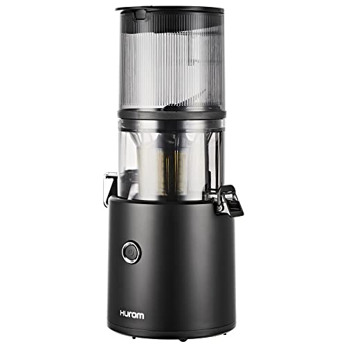 HUROM H-300 Cold Extractor Extractors Fruit and Vegetables, Multi-Screw Technology Filter + Screw with Automatic Reversal, 90% Juice Yield, Easy