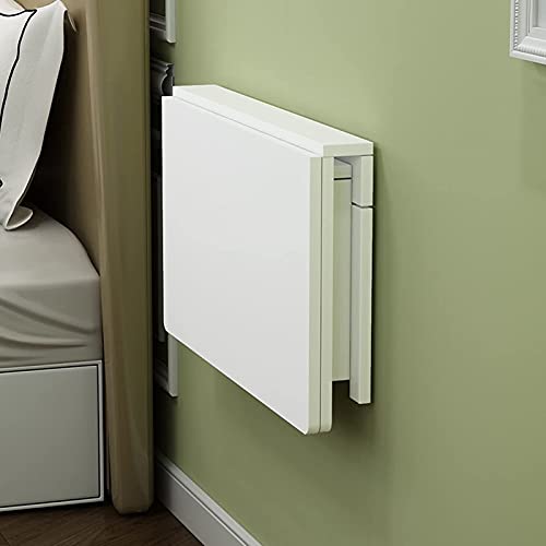LEOSXA Wall Table Folding for Kitchen, Breakfast Bar Table, Compact Small Space Corner Computer Desk Workstation Dining Table Wall Mounted Drop L