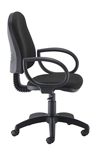 Office Hippo High Back Swivel Desk Chair, Ergonomic Home & Office Chair With Height Adjustable Seat & Backrest, Fixed Arms For Extra Comfort, Com
