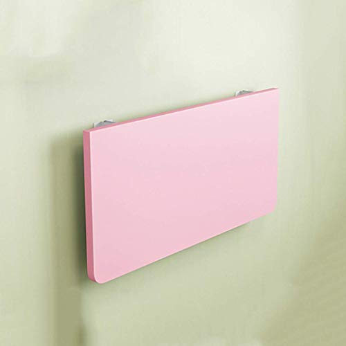 MYYINGELE Wall Mounted Drop Leaf Table, Dining Tables For Small Spaces Little Wall Desk Office Home Kitchen Table, Computer Desk, Pink, 50 * 40cm