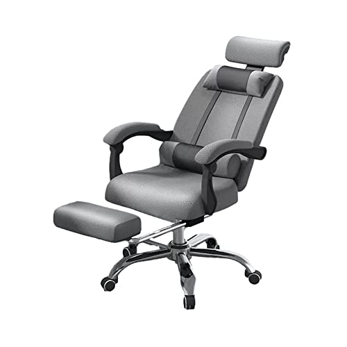 JHKZUDG High Back Chair 3D Mesh Cloth Computer Chair,Executive Reclining Office Chair, Managerial Executive Swivel Chair with Lumbar Support,Comp