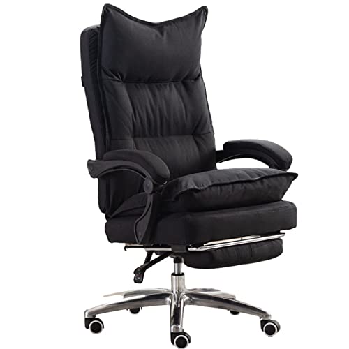 JHKZUDG High Back Office Chair with Armrest And Footrest, Gaming Recliner Chair, Executive Office Fabric Chair, Ergonomic PC Chairs,Adjustable An