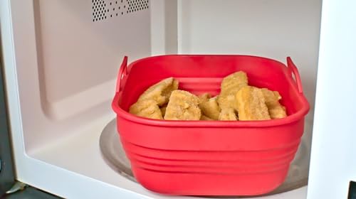 HOM COMPLEMENTS Air Fryer liners - Air Fryer Silicone Liner x2 for Dual Basket Tray Air Fryer, Reusable, Collapsible, Easy Storage. Free Ninja Ai