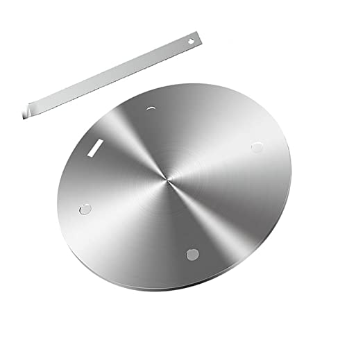 WANAONE Heat Diffuser Induction Plate, Induction Adapter Plate with Separable Handle, Stainless Steel Hob Heat Diffuser Ring Plate, Glass Cooktop