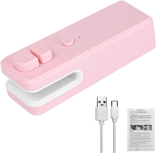 Easy Seal Bag Sealer - Fresher For Longer Easy Seal - Airtight & Watertight Seal - Mini Handheld Heat Sealer for Food Storage, Snacks, Sandwiches