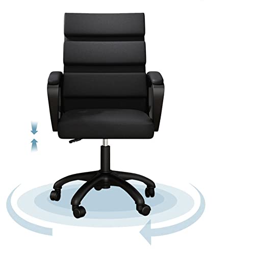 SLNFXC Computer Chair Backrest Leisure Chair Comfortable Stool Office Chair Long Student Study Chair Computer Chair (Color : Argento, Size : Tall