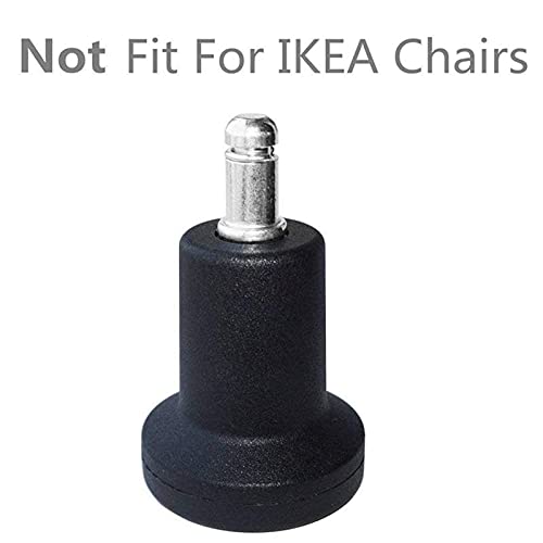 SKOAJAS Plate Casters 5-Pack Glides Replacement Bar Stool, Fixed Stationary Caster Glide for Office Chair Without Wheels &