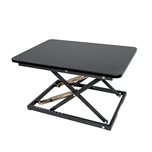 STANDNEE Standing Desk Converter, Height Adjustable Stand up Desk Riser, Fully Assembled Monitor Laptop Riser Workstation, Sit to Stand Desk for