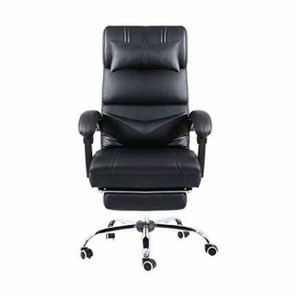 ZXNRTU Relax Comfortably Safe Home Office Chair Ergonomic Desk Chair Computer Chair with Lumbar Support, Armrest and Footrest, Rolling Swivel Hig