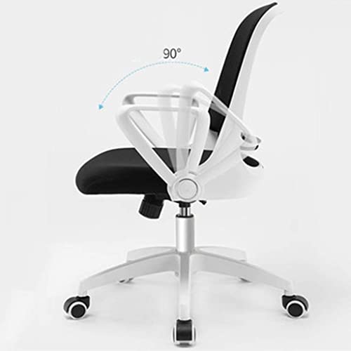 n/a Chair-Extra Large Mid Back Breathable Mesh Office Desk Computer Desk Chair with Lumbar Support Black(Color : Black,Size: 96 * 58cm)