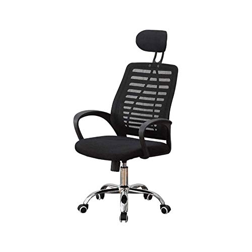 WALNUT Ergonomic Mid Back Mesh Office Chair Height Desk Chair Swivel Chair Computer Chair with Armrest Lumbar Support (Black)