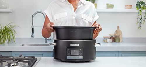 Crockpot TimeSelect Slow Cooker | Programmable Digital Display | 5.6 L (7 People and More) | Removable, Suitable for Roasting Meat & Vegetables |