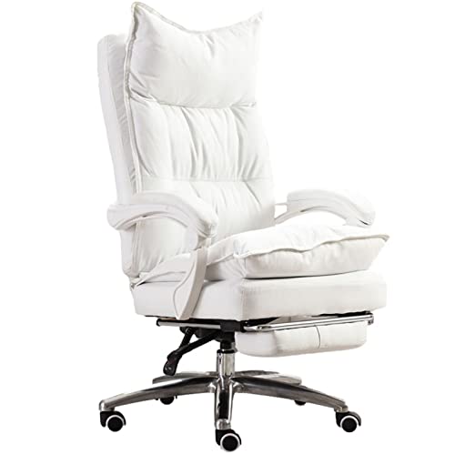 JHKZUDG High Back Office Chair with Armrest And Footrest, Gaming Recliner Chair, Executive Office Fabric Chair, Ergonomic PC Chairs,Adjustable An