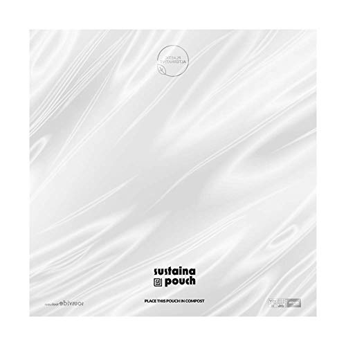 SousVideTools Sustainapouch Compostable 80mu Chamber Vacuum Pouches 250mm x 250mm, pack of 200, clear