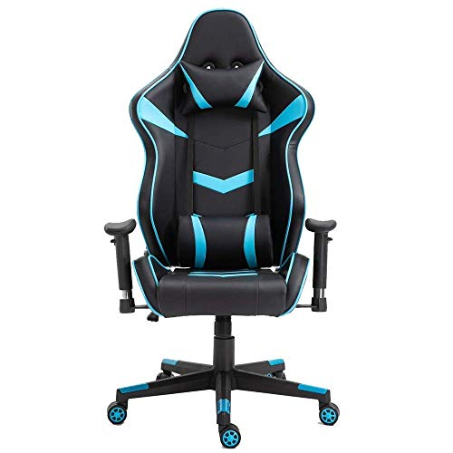 Mu Home High-Back Racing Chair Pu Leather Bucket Seat,Computer Swivel Office Chair